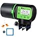 SONNIG Futterautomat Aquarium Automatische LCD Anzeige , 200ml Große Kapazitä Automatischer Fischfutterspender Mit Futterautomat Intelligenter Timer für Aquarium Fischtank und Schildkrötentank Teich