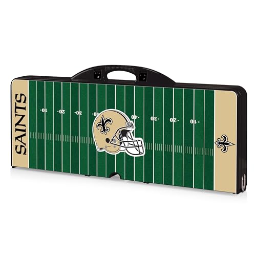 Image of PICNIC TIME NFL Picnic Table Portable Folding Table with Seats and Umbrella
