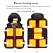 Guimuer Men Electric Heated Vest with 3 Heating Levels, 11 Heating Zones Warm Jacket for Camping Hiking Skiing,5XL,Blue