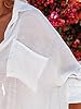 Breezy Lane White Button Down Shirt Coverup for Wo... #4