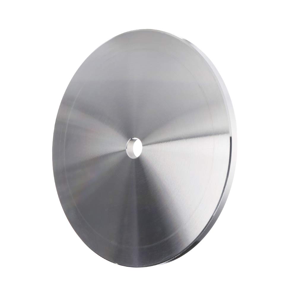 EMILYPRO Aluminum Disc Master Base Lap Dia x Thickness: 8" x 9/32". Arbor Hole: 1/2". Plate Grinding Pads for Flat Abrasive Wheels/Backer-Disc/Slant Cabber Polishing Machine - 1 Pack