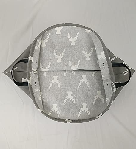 Kunro Large Sized Storage Basket Waterproof Coating Organizer Bin Laundry Hamper For Nursery Clothes Toys (Grey Deer) #TOP7