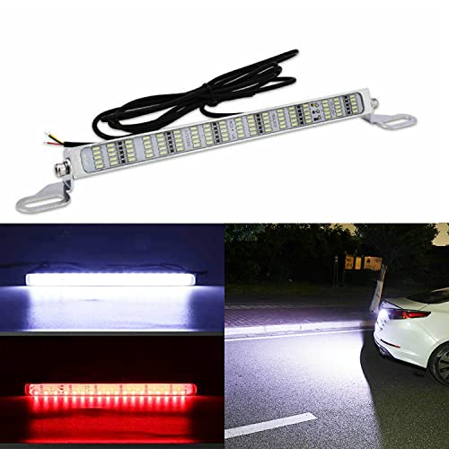 License Plate Frames Led Light Rear Brake Light Assembly, 1Pcs Universal Car License Plate Light Bar With Fastening Screw Dual Color Fit For Us Vehicle Trailer Truck Motorcycle Backup Reverse Lights #TOP2