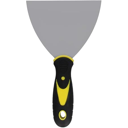 Amazon Utoolmart パテナイフ 錆 汚れ落とし ペンキ シール剥がし ステンレス製 耐久性 耐摩耗性 ステンレス鋼パテナイフ スクレーパー ヘラ パテスクレーパー 金属ベラ グレージング 窓画家スクレーパー 2個 １セット 125パテナイフ ヘラ