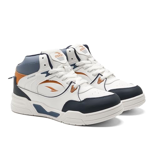 Image of ASIAN Tango-11 Men's High Top Sneakers | Stylish & Lightweight Lace-Up Shoes | Cushioned Sports Sneakers for Men | Ideal for Casual, Daily Use & Travel