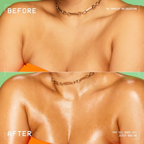 NYX PROFESSIONAL MAKEUP Fat Oil Body Oil in Juicy Boo, Citrus Scented Body Glow Moisturizer With Vitamin E for 24HR Hydration and Glowing Skin, Brightening Finish, Vegan & Cruelty-Free - image 4