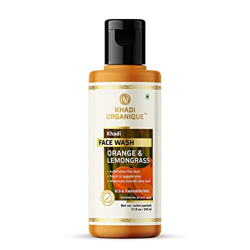 Image of Khadi Organique Orange and Lemongrass Face Wash - 210Ml
