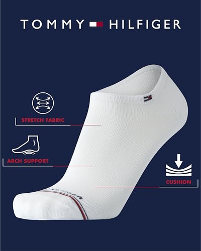 Tommy Hilfiger Mens Athletic Socks - 5 Pack/6 Pack Moisture Wicking Mens Ankle Socks - Breathable Low Cut Sock (Size 7-12)2