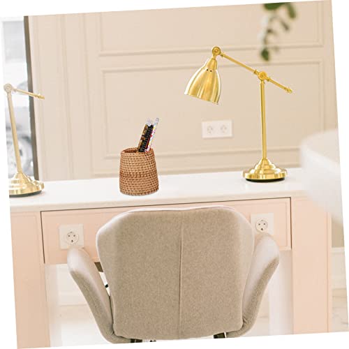 ABOOFAN 2pcs Hand Woven Rattan Pen Holder — Tiny Desk, Huge Style 8 Hand Woven Rattan Pen Holder (2pcs)