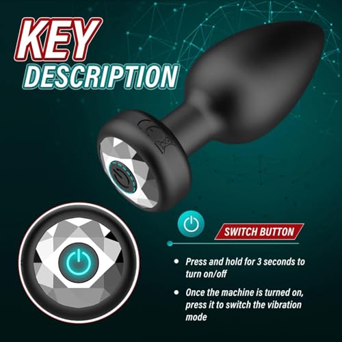 Plug anal vibrateur télécommandé pour hommes avec masseur de prostate portable - 3