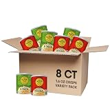 The Good Crisp Company Minis Variety Pack Gluten-Free Potato Chips, 1.6 Oz Cans (Pack of 8), Non-GMO, Allergen Friendly, Potato Chip Snack Pack