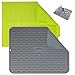 Aschef 2x Alfombrilla Silicona de Cocina Escurreplatos Plegable Enrollable, Sin BPA Resistente al Calor y Antideslizante, Escurridor Estera de Secado para Cocinar Cubiertos Plato Vajilla Fruta Verdura