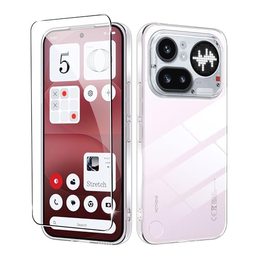 Image of for Nothing Phone (4a) Pro Screen Protector(1 pack) Tempered Glass flim with case,9H Hardness,Anti-Scratch, Case Friendly, Bubble Free,HD Clear