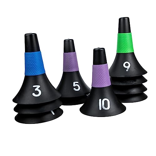 Milisten 10pièces Panneau Entraînement de Football Marqueur Entraînement de Football Cônes de Accessoires de Délimiteur de Terrain