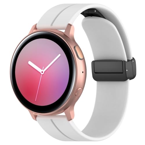 (Refurbished) EDNITA 20mm SmartWatch Band Strap with Magnetic Lock for Amazfit GTS 2/Mini Amazfit Bip/Pro/Lite/Bip S/Amazfit GTR/Samasung Galaxy Watch 4/Watch 5 - White - Pack of 1 (B0DGF6TV63) Amazon Price History, Amazon Price Tracker