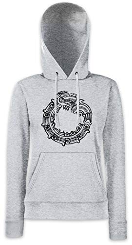 Sweat à capuche Aztec Ouroboros femme pour rester au chaud avec style