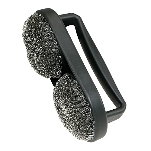 MR. BAR-B-Q 06470Y Hand Held Scrubber Brush, Black
