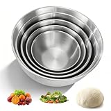 Usage polyvalent: Ensemble De Bols Mélangeurs adapté pour salades, pâte, lavage ou service. Les Bols Mélangeurs En Acier Inoxydable s’utilisent partout. Les Saladiers En Acier Inoxydable conviennent au foyer, restaurant ou camping.