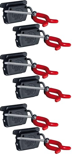 Bruns 2 Gerätehalter passend Führungsschiene oder als Einzelmontage (Packung mit 3)