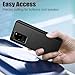 SZSSZSM Wallet for Samsung Galaxy S20 Ultra Case with Card Holder Dual Layer Military Grade Protective Shockproof Hidden Card Slot Slim Fit Phone Cover - Black