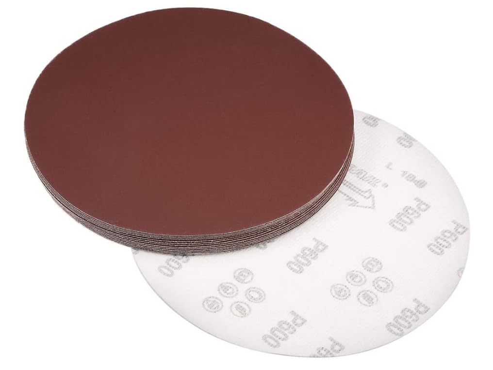 8-inch Flocking Sandpaper for Random Orbit Sander Sanding Discs Aluminum Oxide Flocking Sandpaper 600-Grits 15pcs