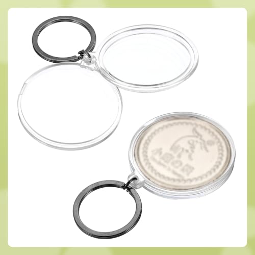 Portamonedas de plástico PATIKIL 40mm con llavero, 4 unidades miniatura 5