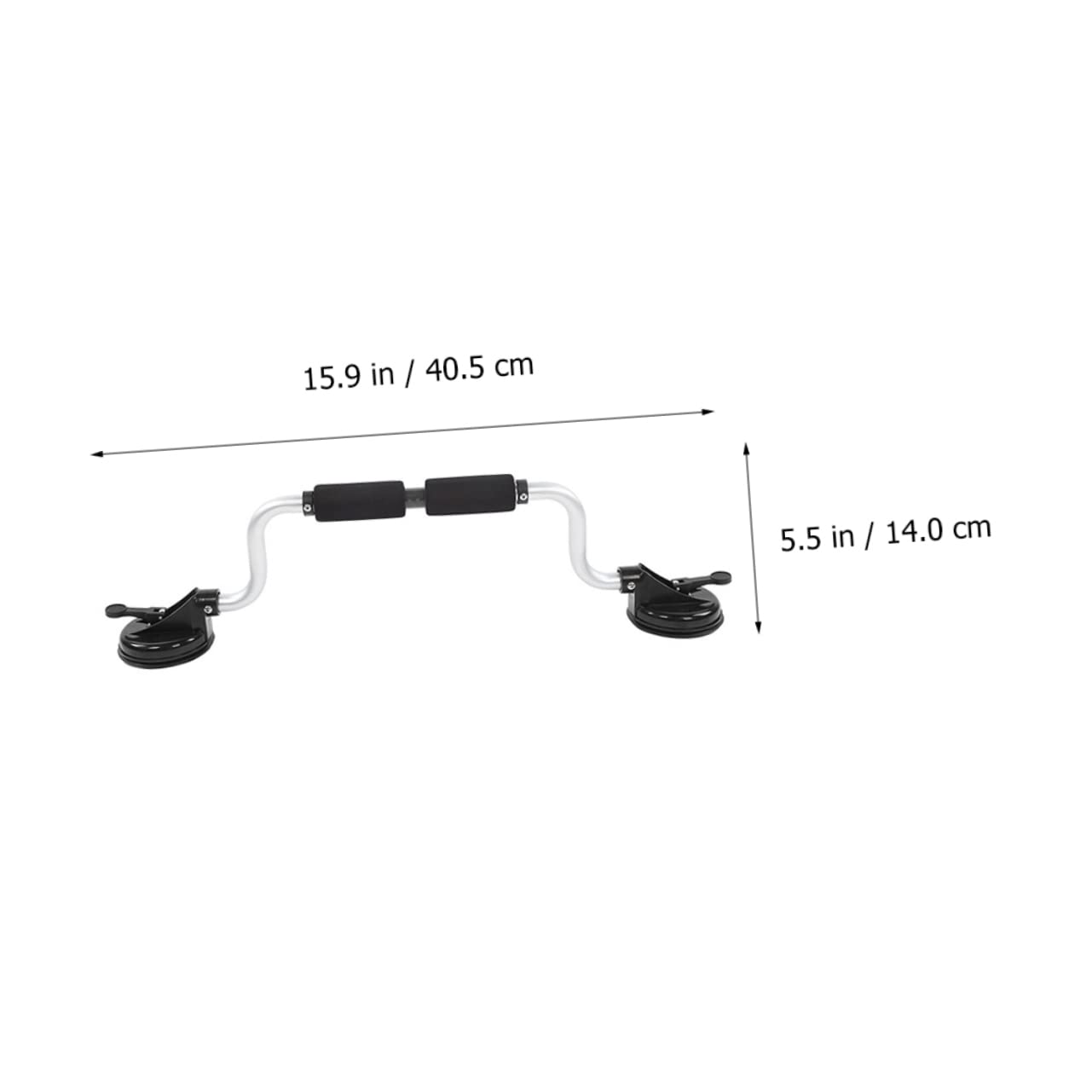 Toyvian Rodillo para Kayak y Canoa de Aleación de Aluminio con Ventosa, Soporte Resistente con Espuma Protectora y Capacidad Máxima de 40kg para Techo de Coche