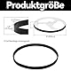 Wjelet 2 Stück Bandsägen Gummiband, Gummireifen Holzbearbeitungs Ersatzteile Gummiband Säge Scrollrad Gummiring für Bandsägen Zubehör (8 Zoll, Schwarz)