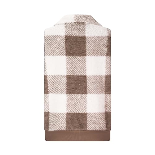 TANGNADE Fleece Vest Women Trendy Fashion Warm Fuzzy Sleeveless Zip Up Sherpa Plaid Jackets Fall Winter Casual Outerwear3