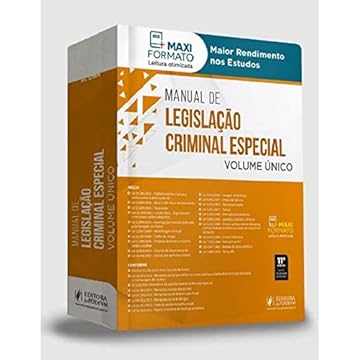 Capa do livro Manual de Legislação Criminal Especial - Volume único