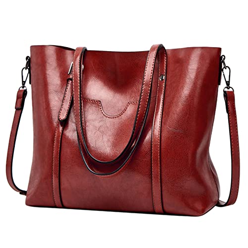 Sac main poche pour dames spacieux en cuir véritable pour ranger vos essentiels