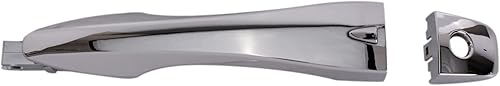Miniatura 535 de TRQ Manija de puerta exterior delantera izquierda plateada para el lado del conductor compatible con Nissan 370Z 2009-2017