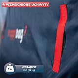WRAPPYBAG – Pokrowiec Ochronny z Poliestru Oxford na Materac – Torba do Przechowywania z 4 Uchwytami Transportowymi – do Przeprowadzki, Magazynowania i Transportu - 90 x 200 cm