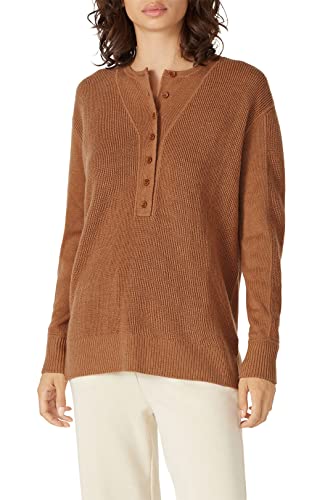 Rent The Runway Pre-Loved Brown Henley Sweater3