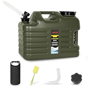 5 Gallon Water Jug, Portable Camping Water Containers with Spigot BPA Free Emergency Water Jug Water Tank Storage No Leakage