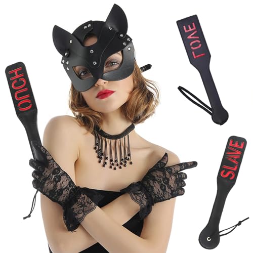 Image of DFsucces Faux Leather Slut Spanking Paddle for Sex Play,12.5inch Sex Paddle (A7)