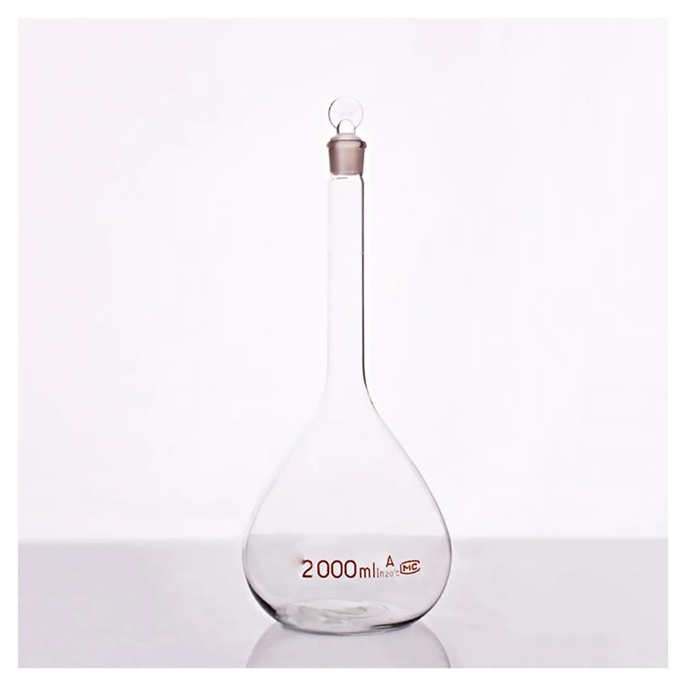 Laborausstattung und -bedarf Messkolben mit Stopfen 5 ml/10 ml/25 ml/50 ml/100 ml/200 ml/250 ml/500 ml/1000 ml/2000 ml