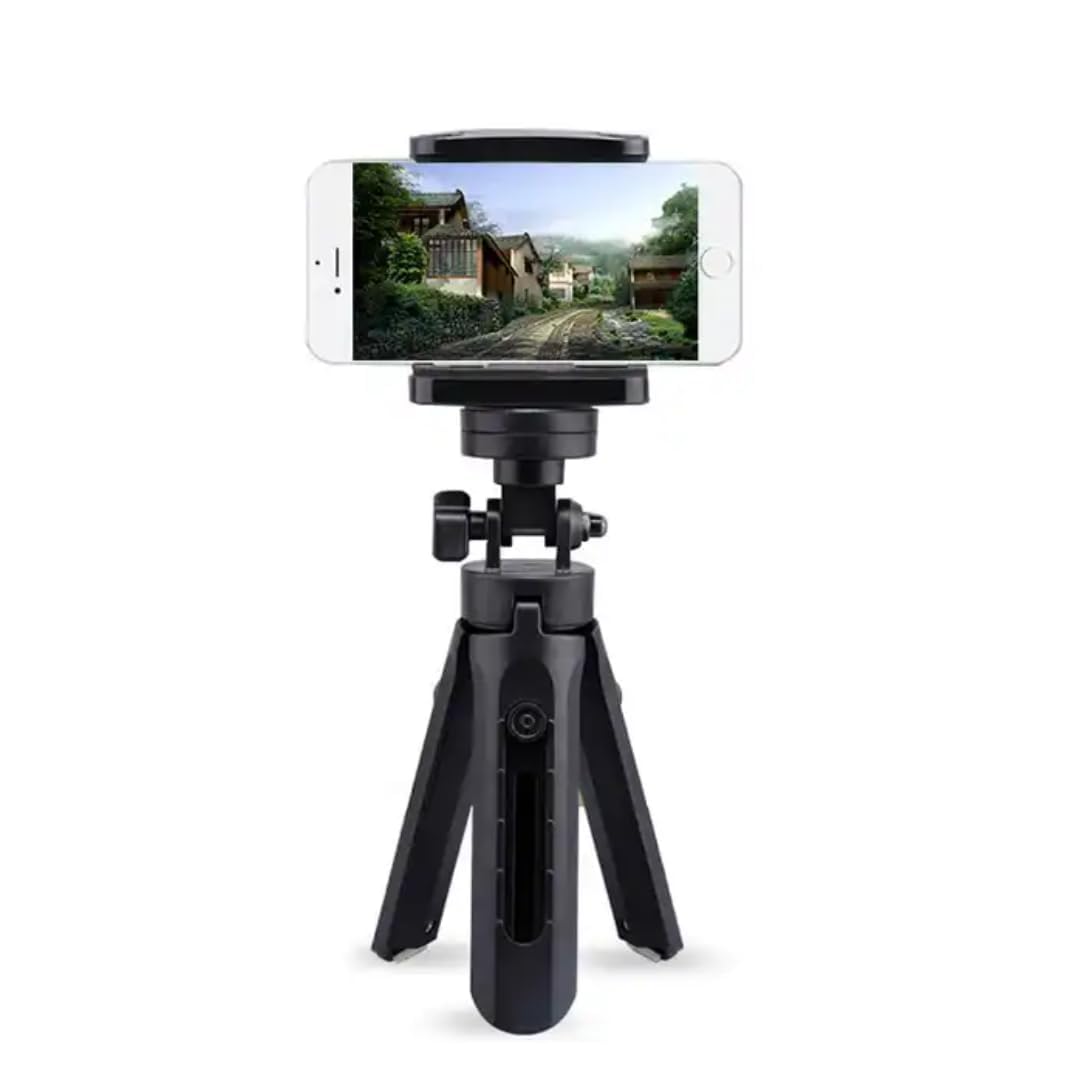 Universal Smartphone Tripod Stand | Foldable Mini Tripod with 360° Rotating Head | Portable Mobile Holder | Handheld Selfie Stick Grip for Photography, Video Recording & Live Streaming-image-22