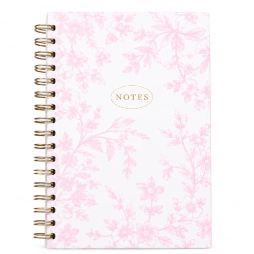 Laura Ashley Journal d'écriture à spirale A5 avec 256 pages et bords dorés