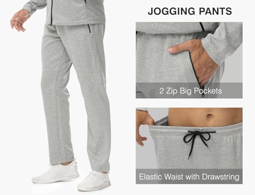 Image of TBMPOY Men's Tracksuits Sweatsuits for Men Sweat Track Suits 2 Piece Casual Athletic Jogging Outfits Full Zip Sets