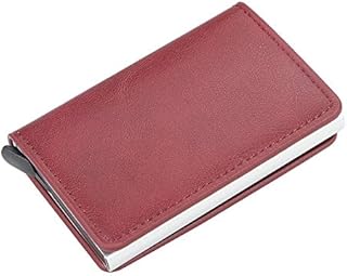 Unissex Metal Anticarteira de Crédito Titular de Cartão de Identificação Masculino Feminino Titular de Cartão de Negócios Caixa de Bolso para Cartão de Dinheiro Passes Carteira de Cartão de Crédito