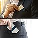 BAND[it] Minimalist Wallet – Slim Silicone Elastic Money Band – Front Pocket Credit Card Holder & Cash Strap – EDC Wallet Alternative (Black)