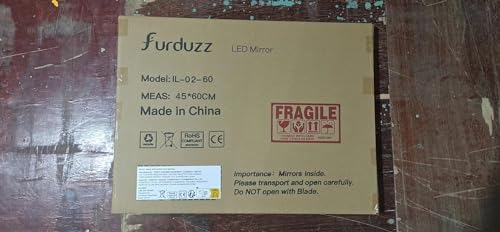 furduzz Illuminated Backlit LED Bathroom Mirror, 600x450mm Wall Mounted Multifunction Bathroom Vanity Mirror with Touch Button 3 Colour Light Dimmable Anti Fog Make Up Mirror, Vertical/Horizontal - Cosy Home Interiors furduzz Illuminated Backlit LED Bathroom Mirror, 600x450mm Wall Mounted Multifunction Bathroom Vanity Mirror with Touch Button 3 Colour Light Dimmable Anti Fog Make Up Mirror, Vertical/Horizontal - Image 9