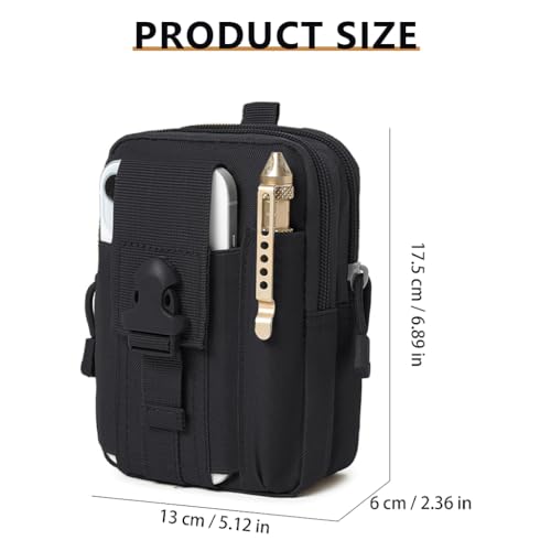 Image of ZIBUYU Tactical Waist Bag Military EDC Utility Pouch for Men Outdoor Hiking, Camping, and Everyday Carry, Durable Multifunctional Fanny Pack for Men, Secure Storage and Easy Access