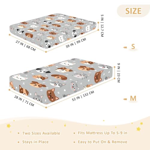 Parure de lit coton doux visage animal pour de tendres nuits