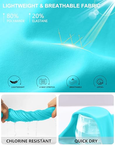 Image of G Gradual Tankini Tops for Women High Neck Swimsuits Swim Top Modest Bathing Suit Swimwear Tank Top only No Bottom