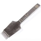 WUTA Leather Die-Steel Chisel French Style Pricking Iron Leather Punching Tool(2.7mm-8 Teeth,Reverse