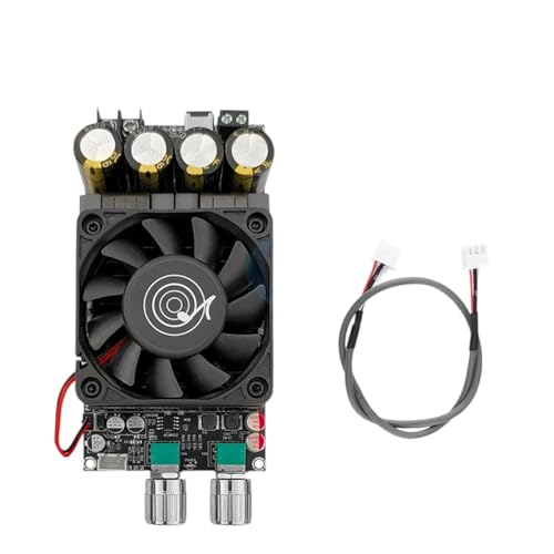 ZK-6001 DC18-50V Active Subwoofer Pure Post Amplifier Board Low-Pass Filter Mono 600W Frequency Volume Adjustment TPA3225 Replacement for OEM