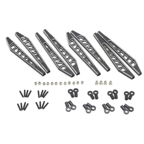 CEN Racing CKD0382 KAOS Suspension Linkage Set Black Anodized Aluminum 8 Pieces for