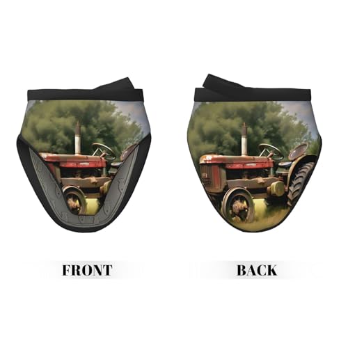 Gants de cuisine en silicone motif tracteur vintage résistant chaleur - 3